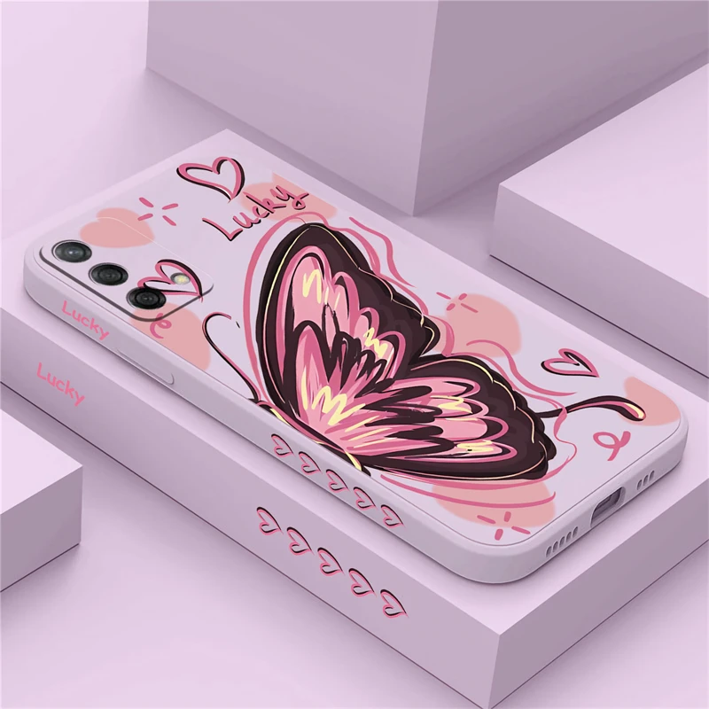 Цветной графический телефон &quotБабочка&quot для OPPO A78 A76 A74 A60 A57 A54 A53 A38 A31 A17 A16K A15 A9
