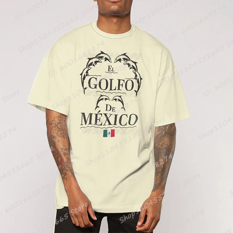 Golfo De Mexico Графические футболки для женщин и мужчин Летняя футболка большого