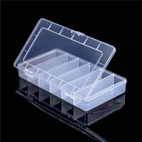 transparent plastic storage jewelry box compartment adjustable container for beads earring box for jewelry rectangle box case