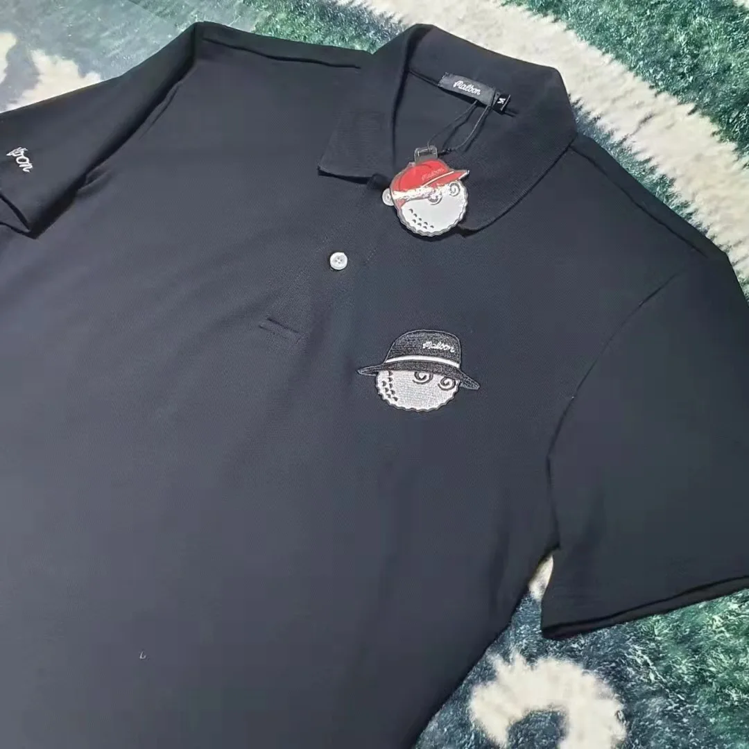Spring/summer 2022 new golf men short sleeve basic POLO lapel clear color loose sport T-shirt short sleeve casual trend