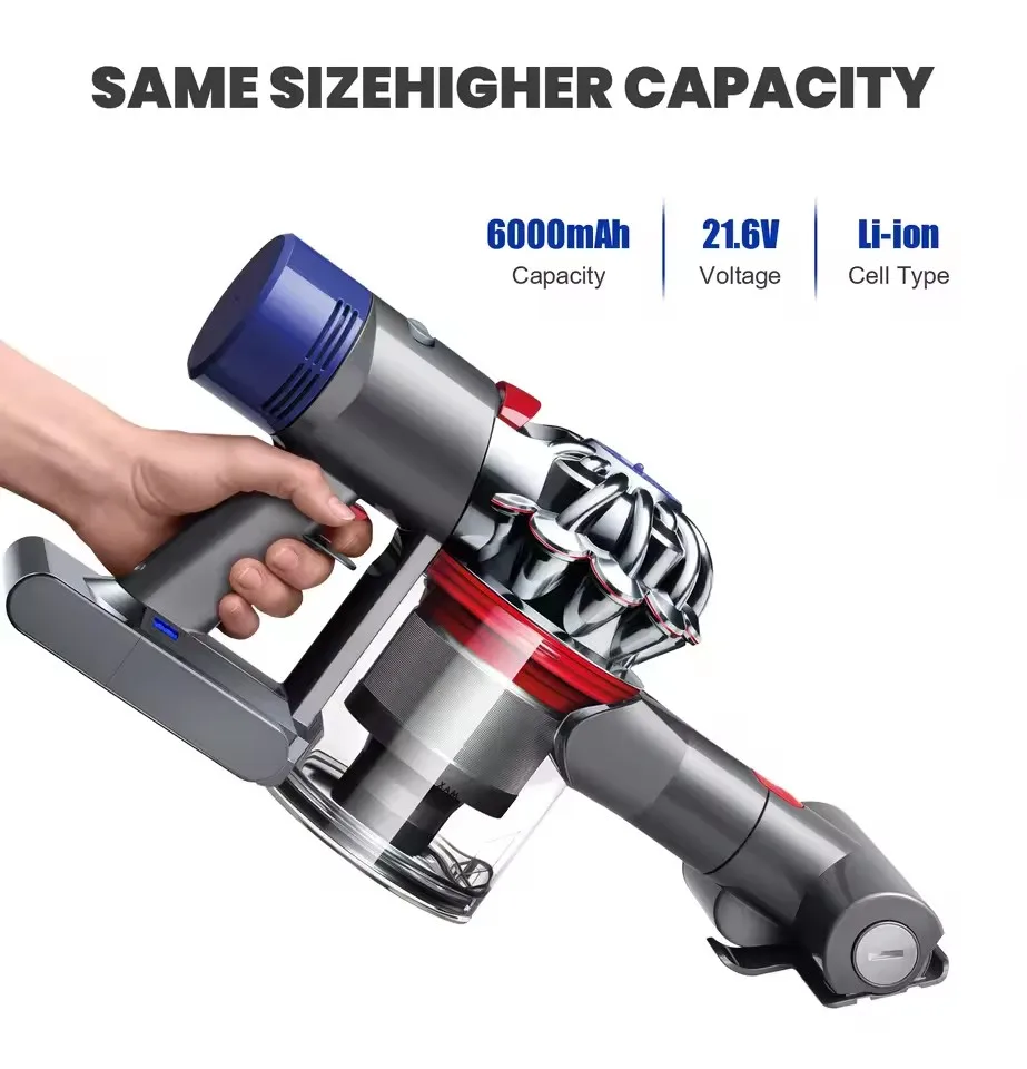 100% Оригинальный литий-ионный аккумулятор 21.6В 38000мАч для пылесосов Dyson V6 DC58 DC59 DC62 DC74 SV09 SV07 SV03 965874-02 L30 (art.: 3920dcaa7b3fd) - 3920dcaa7b3fd