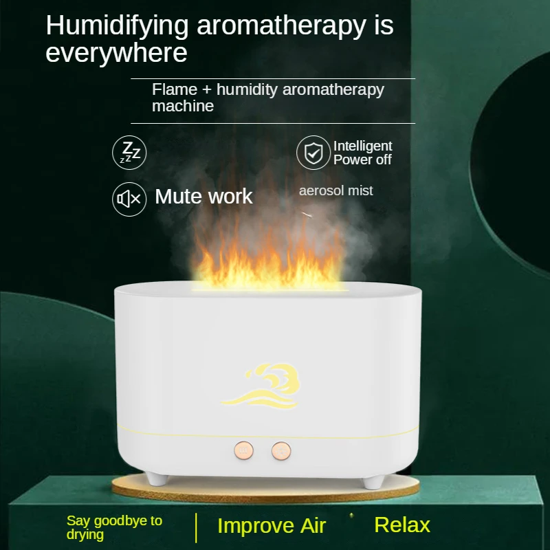 

225ML Aroma Diffuser Fragrance Humidifier Essential Oils Aromatherapy Flame Aromatherapy Machine