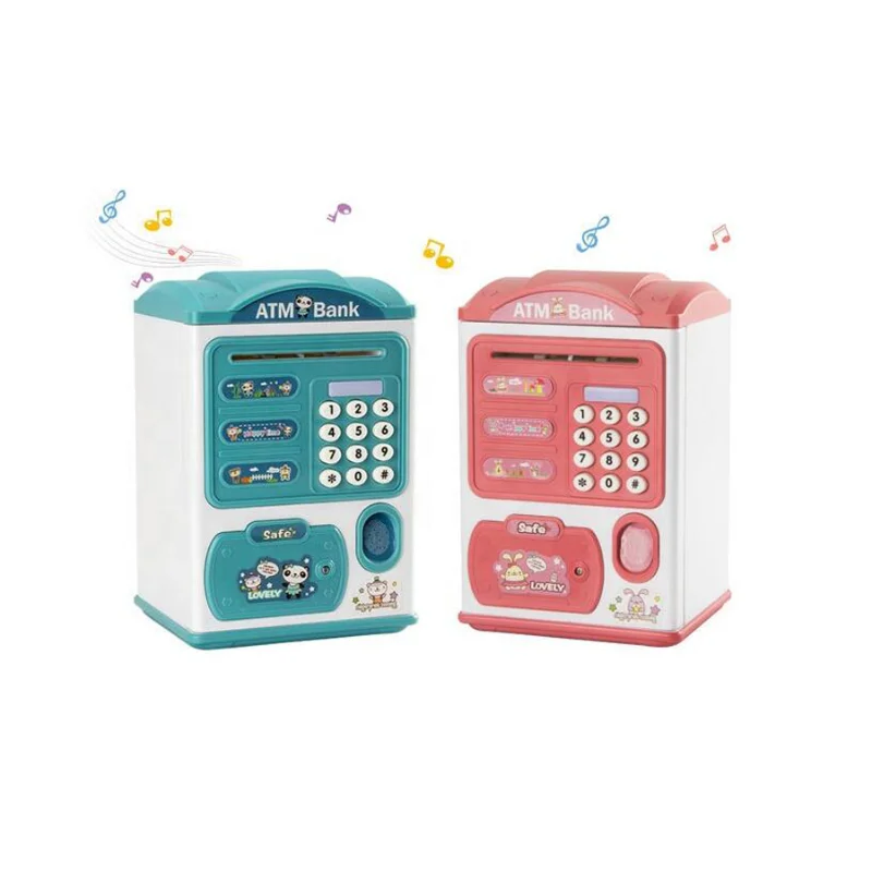 

Electronic Piggy Bank ATM Password Piggy Bank Cash Coin Bank Safe Automatic Roll Paper Receipt Children Automatic Deposit