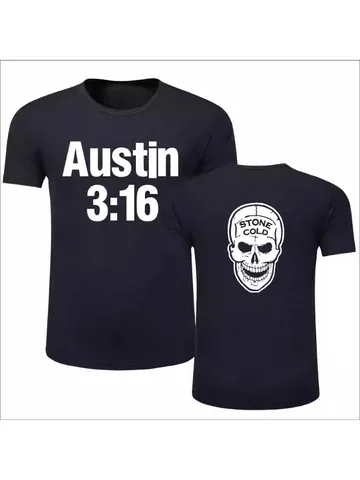 Новая футболка Cold Stone Steve Austin, летняя мужская модная футболка W Stone Cold с круглым вырезом и коротким рукавом