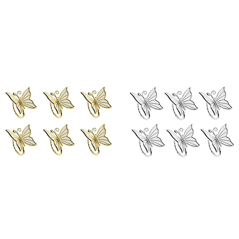 

Набор из 6 колец для салфеток ручной работы, украшения для пасхи, семейного собрания