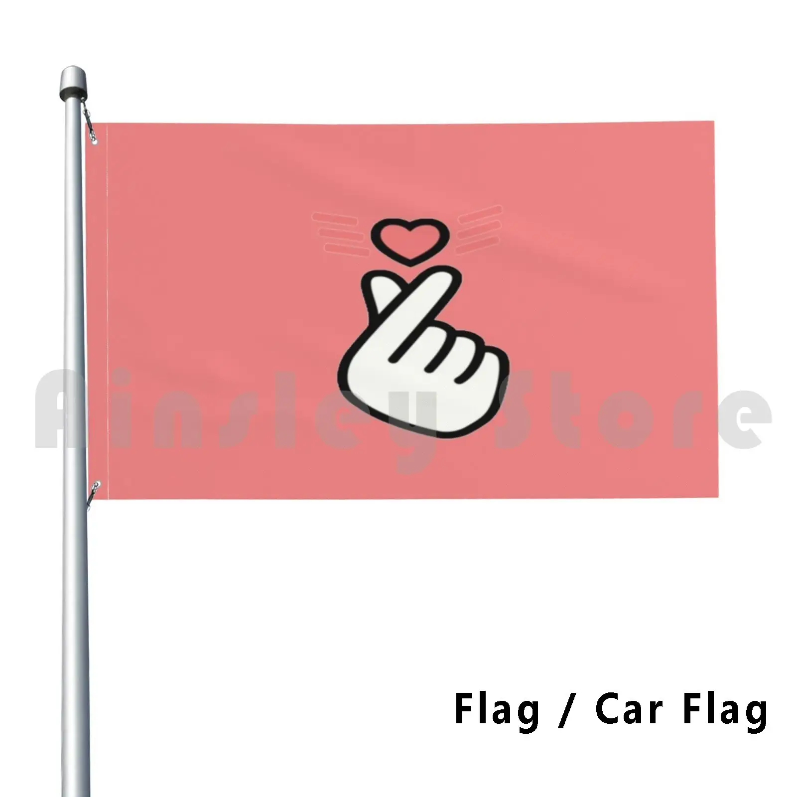 Уличный Декор Пальчиковое сердце флаг автомобиль корейское средний палец