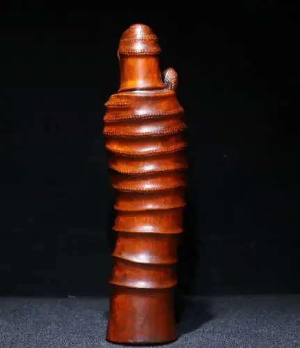 7 8-дюймовая сборная китайская коробка-дерево ручная резьба по дереву буддизм