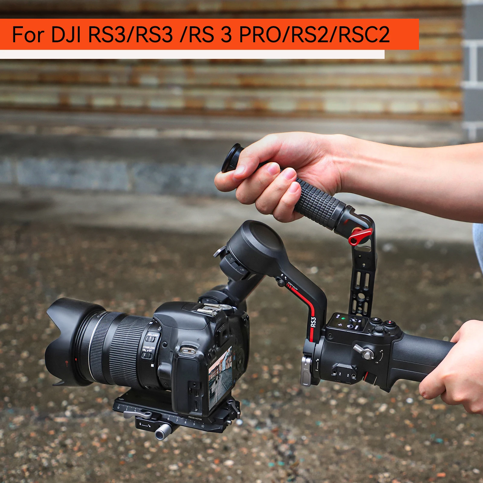 

Adjustable Handle Strap Bracket Chute Clamp Holder For DJI Ronin RS2 RSC2 RS3/3 PRO Camera Handheld Stabilizer Display Extension