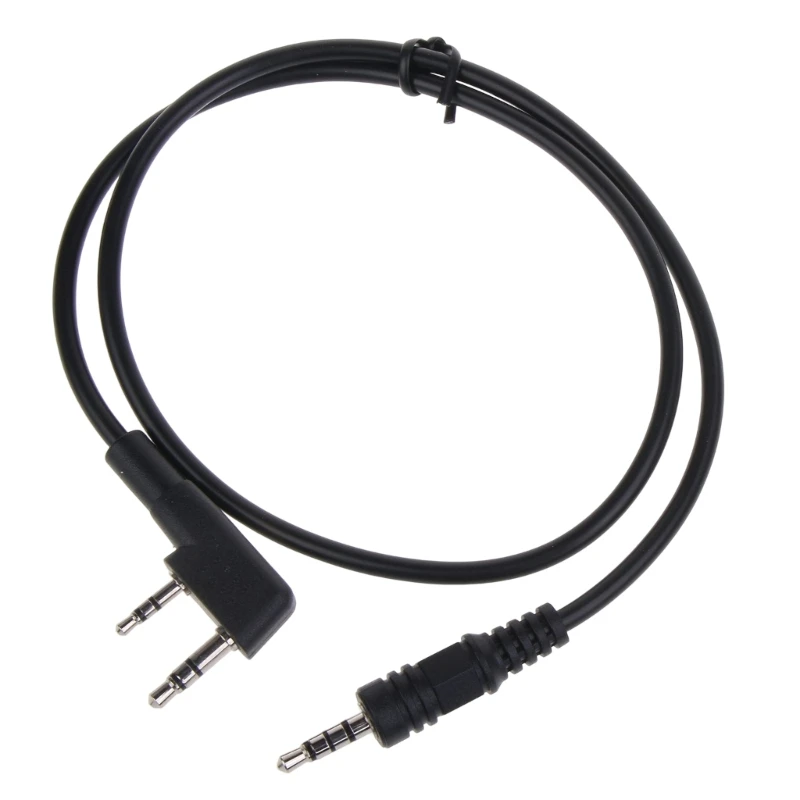 

For UV-B5 UV-B6 TK-2107 TK-2118 TK-2160 Radio Headphone Connector Plug to 3.5mm Speaker Interface-Audio Conversion Cable