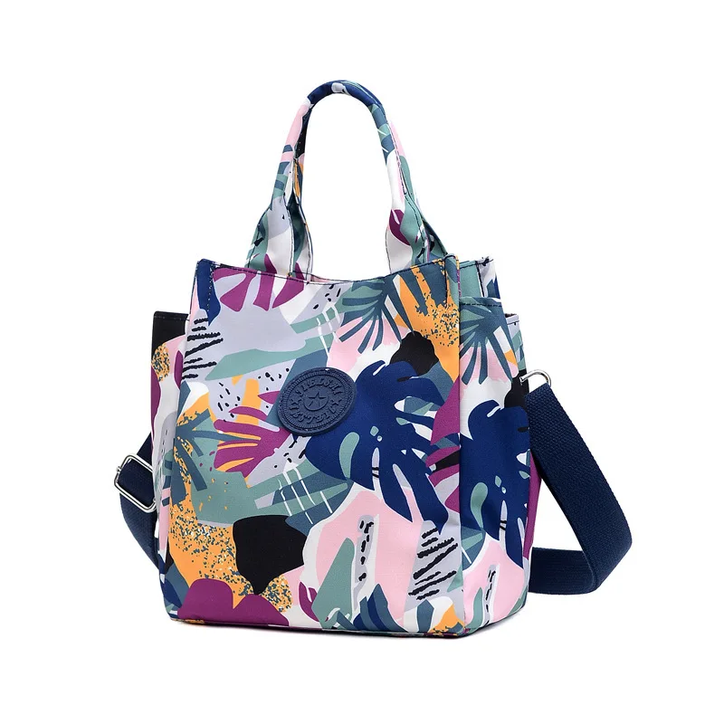 

Винтажная Цветочная сумка для женщин, нейлоновая ручная сумка через плечо, женские сумки-мессенджеры через плечо, 2022, женские повседневные ...