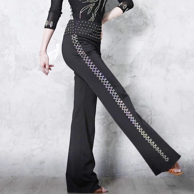 Брюки для бальных танцев сальса танго латиноамериканских