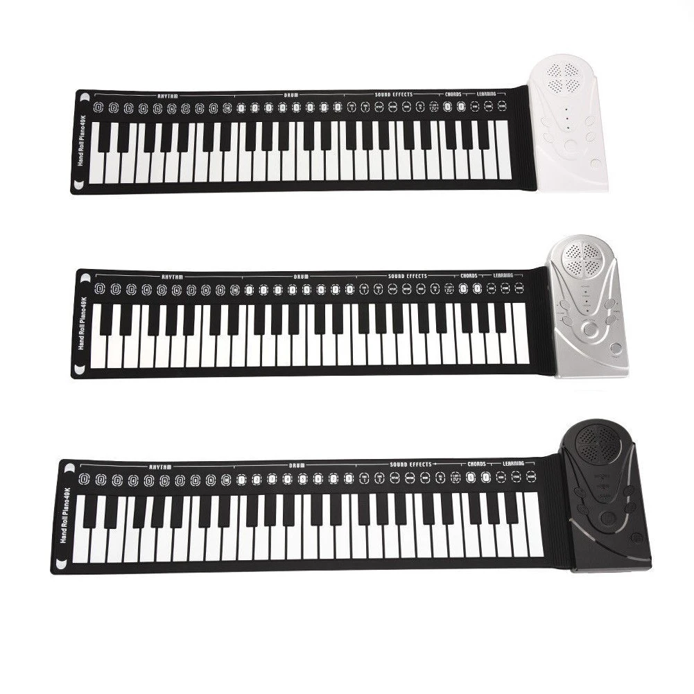 

Пианино складное с 49 клавишами, USB, 16 тонов, 10 ритмов