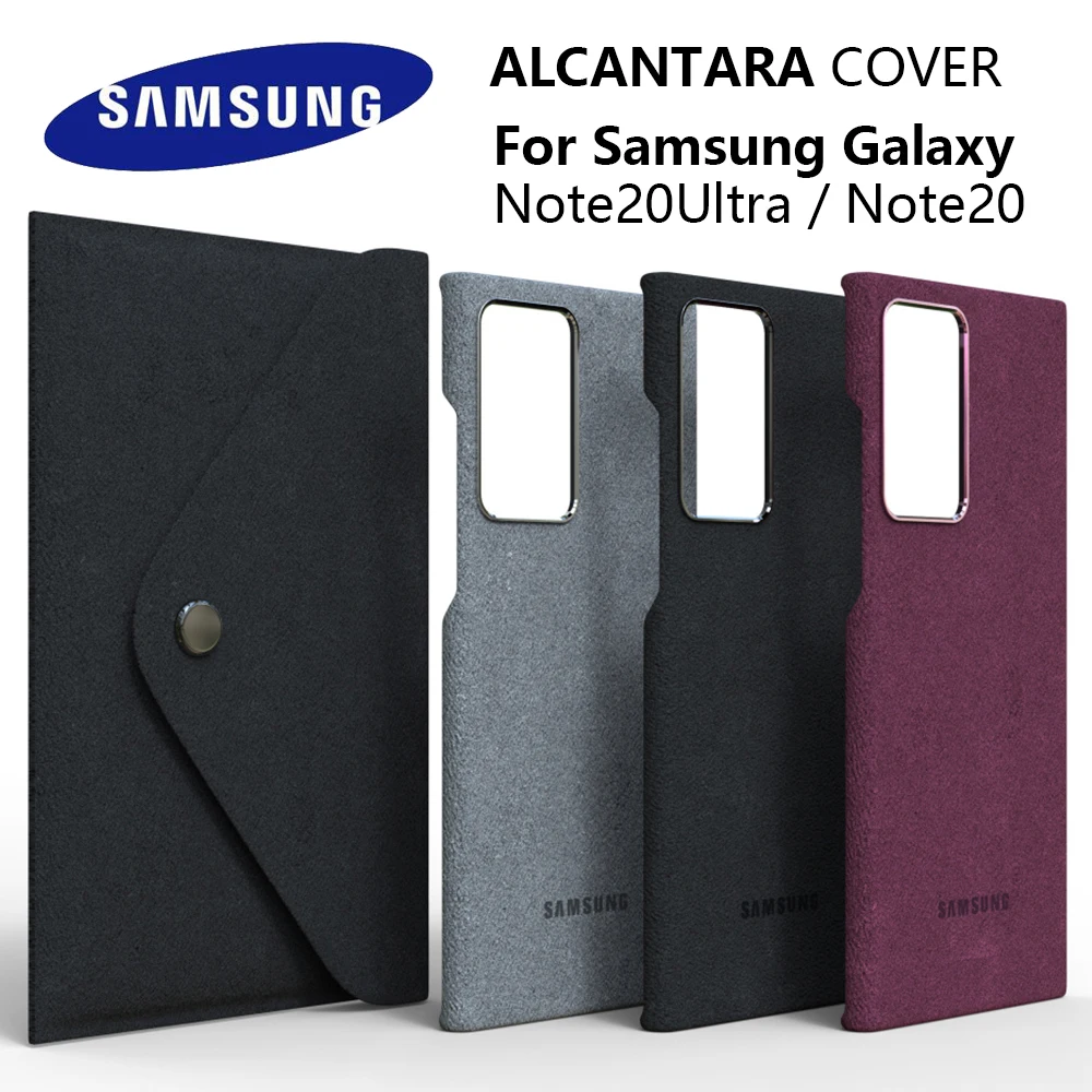 100% Оригинальный чехол для Samsung Note20 Ultra, чехол для Galaxy Note20, ультратонкий замшевый кожаный чехол премиум класса с полной защитой