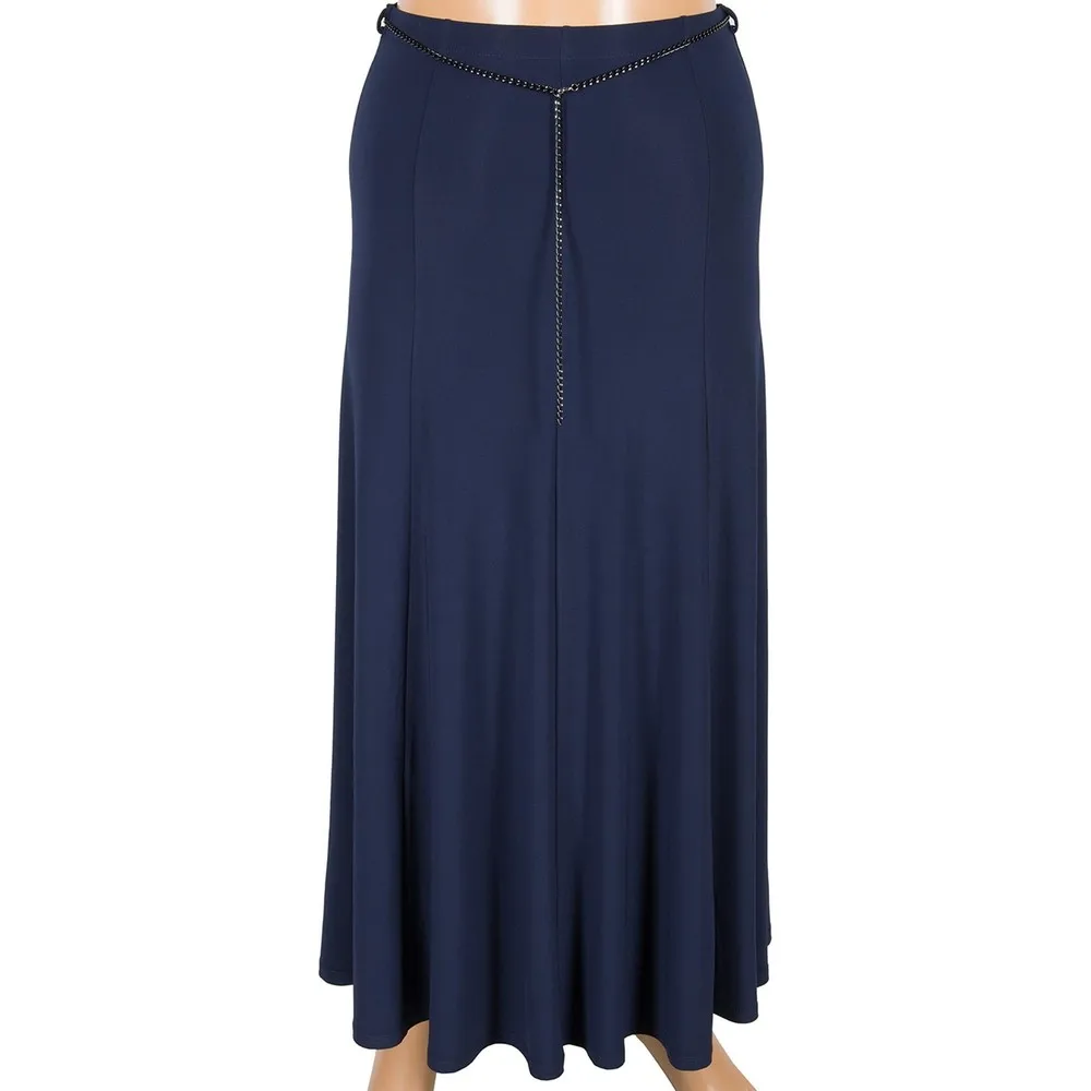 

Dorlie Sandy Combed cotton Piece Navy Blue Skirt