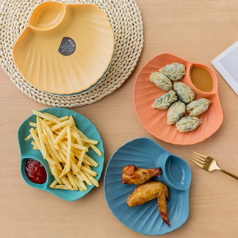 

Shell Shape Spit Bone Plate Dish Snack Dessert Nut Fruit Bone Plate Container Tray Food French Fries Ketchup Holder