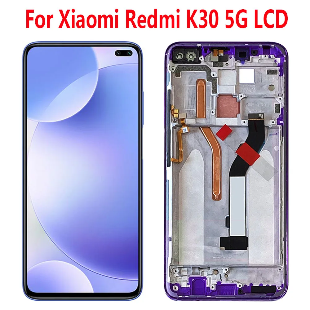 Оригинальный ЖК-дисплей 6,67 дюймов для Xiaomi Redmi K30, сенсорная панель, дигитайзер, запасные части для Xiaomi Redmi K30, зеркальный ЖК-дисплей