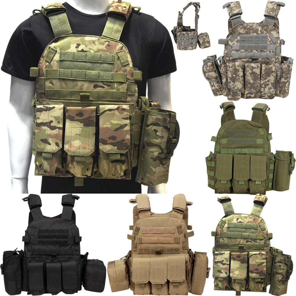 

Hunting Tactical Body Armor JPC Molle Plate Carrier Vest 600D Nylon Outdoor CS Game Paintball Airsoft Vest Military Waistcoat