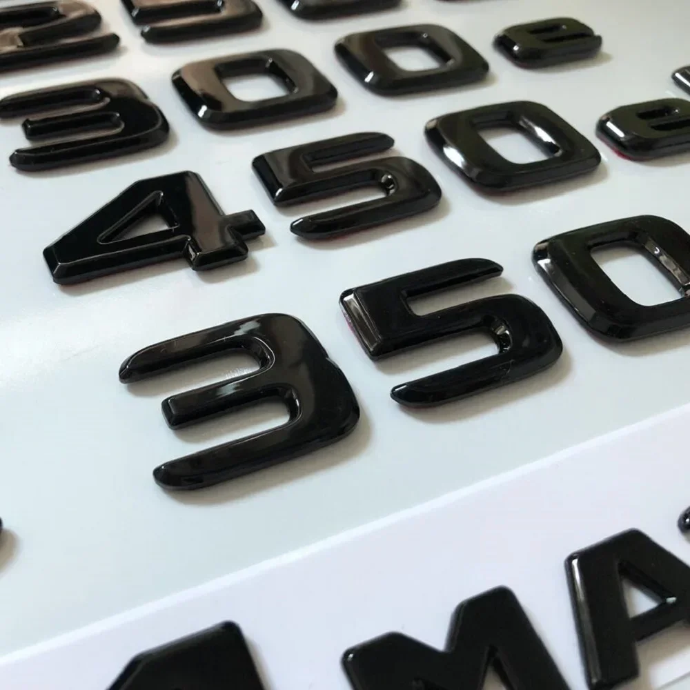 Задние эмблемы багажника с блестящими черными буквами для Mercedes Benz CLE Class CLE300 CLE350