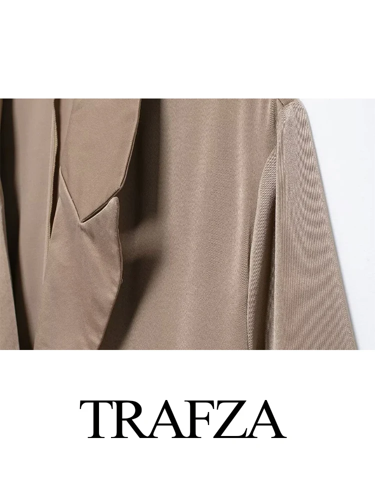 Женский Однобортный блейзер с длинным рукавом и отложным воротником