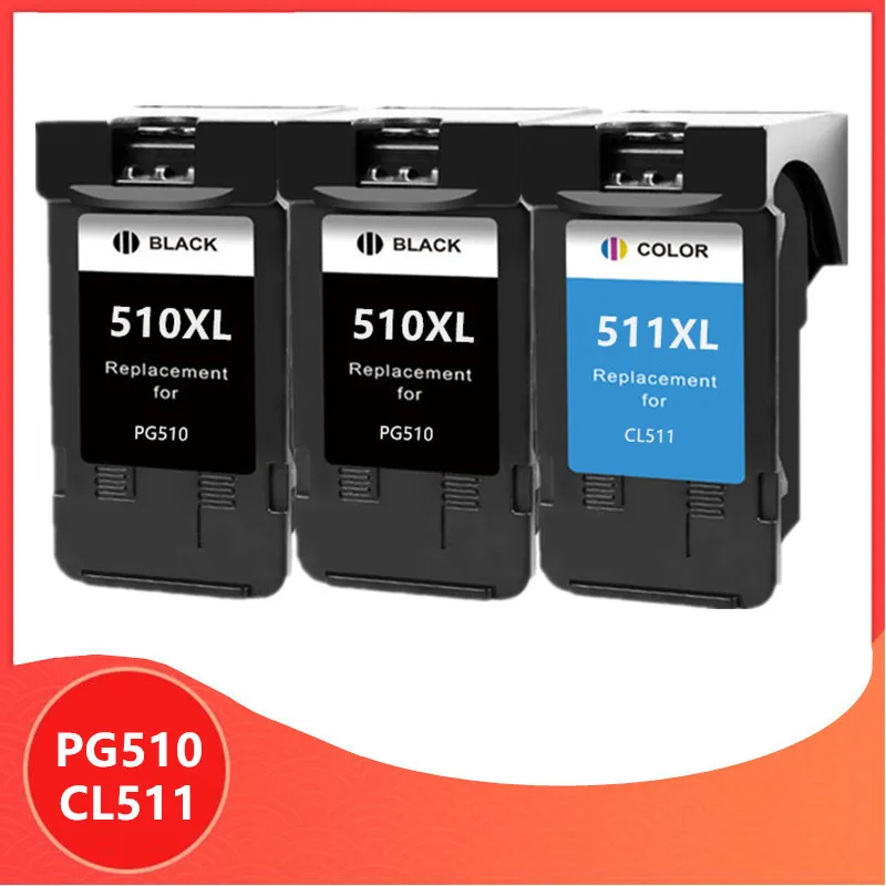 

PG510 CL511 Replacement for Canon pg-510 cl-511 pg 510 cl 511 Ink Cartridge Pixma mp250 mp280 IP2700 MP240 MP270 MP480 MX320