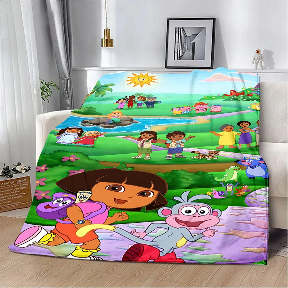 Одеяло в стиле аниме с 3d принтом зимнее D-Dora теплая кровать флисовое одеяло на