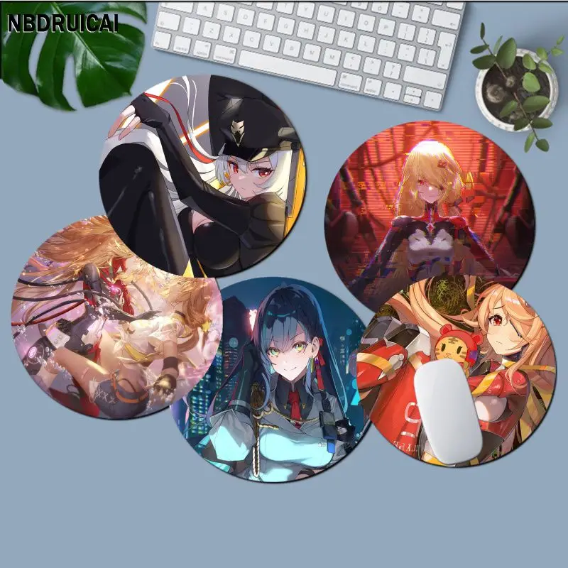 

Tower Of Fantasy Non-slip Round Gaming Mouse Pad Gamer Desk Mats Keyboard Pad Mause Pad Set Accessories For PC Computer Table