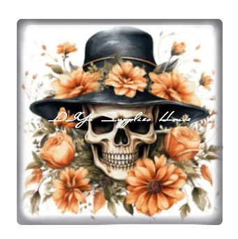 10 шт./партия квадратные стеклянные кабошоны для изготовления ювелирных изделий