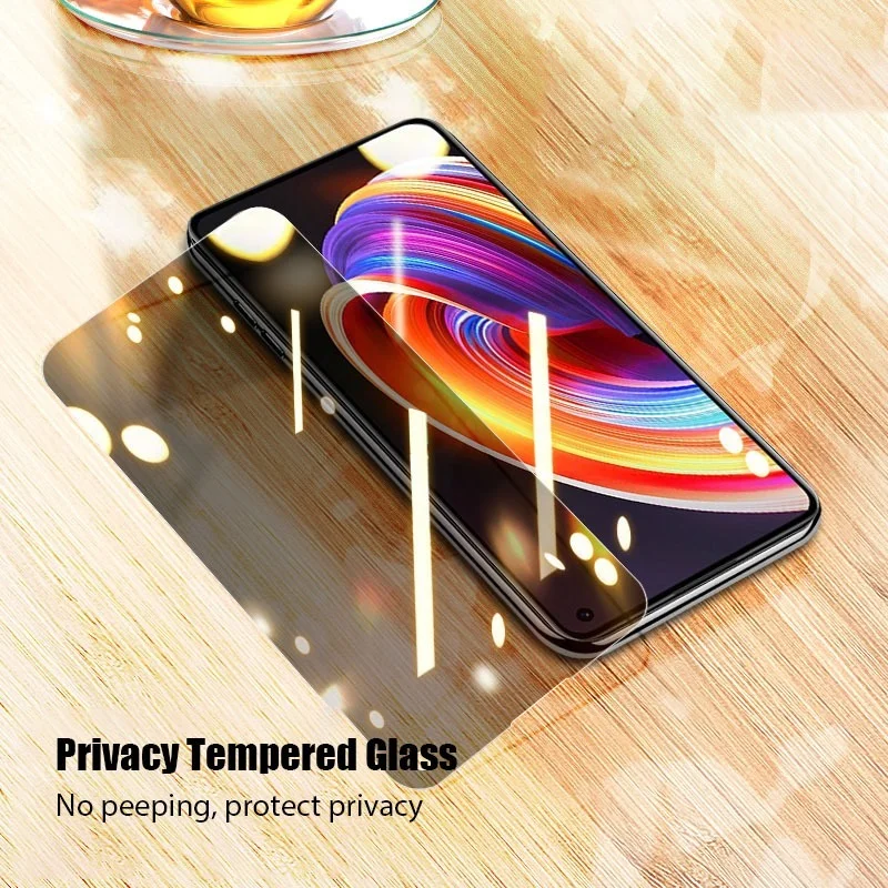 Антишпионское стекло для Oppo Realme X50M Pro X7 Pro X3 X2 Q2 Pro Q, защита экрана Realme C17 C15 C12 C11 GT, дневное стекло (art.: 3920bc74bb7cb) - 3920bc74bb7cb