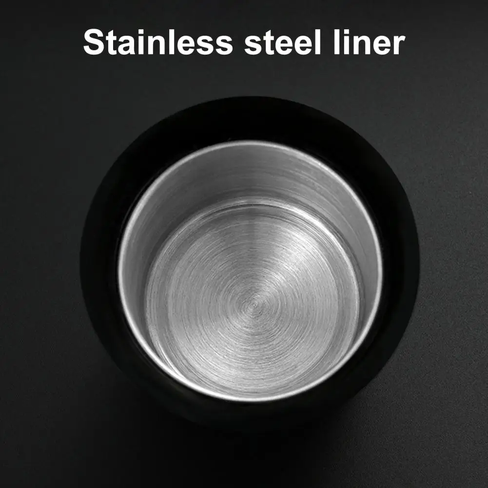 

Cigarette Ash Holder Stylish Metal Liner Lightweight Auto Ashtray with LED Light for Automobiles