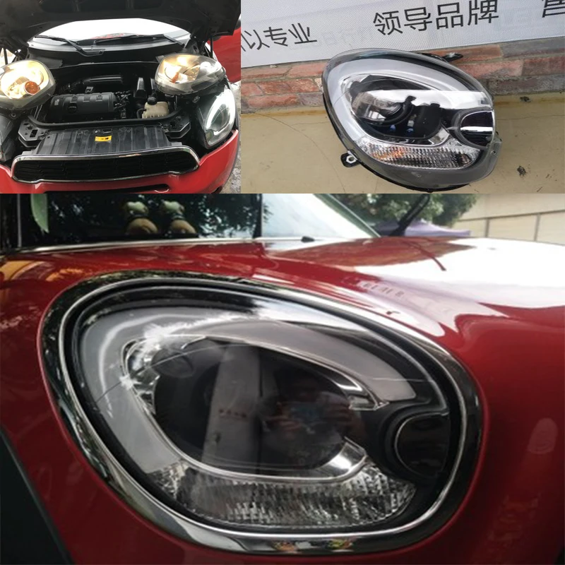 Фото 2 штуки светодиодных фар для BMW Mini Countryman R60, передние фары в сборе, 2010-2016 гг., с дневными ходовыми огнями LED №4