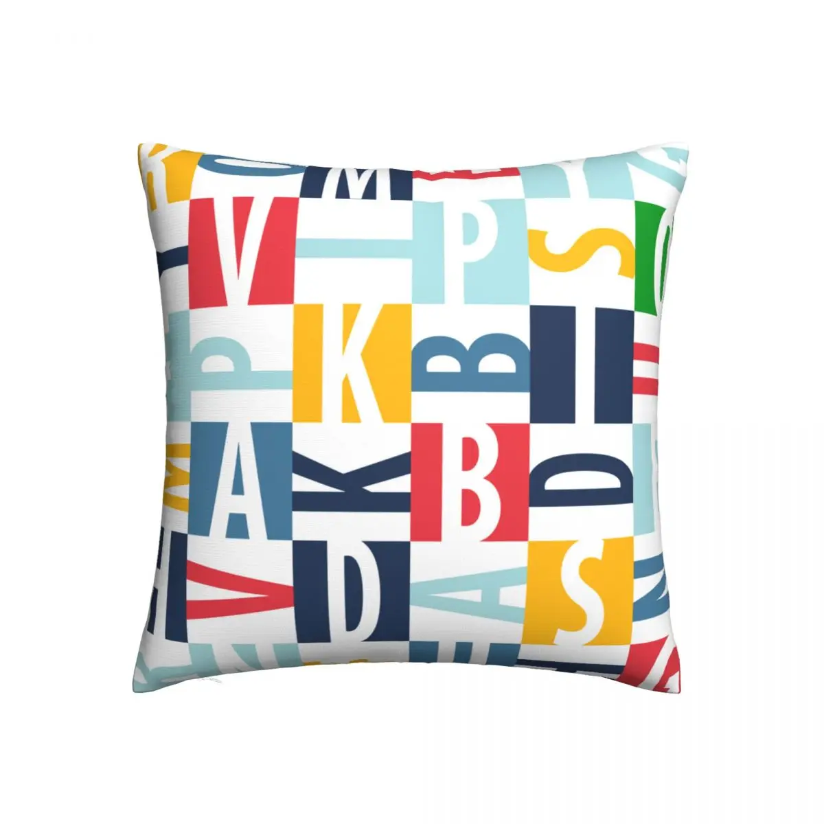 

Чехол-Подушка с геометрическим рисунком, декоративный чехол-наволочка с граффити и буквами, квадратный чехол для дома, 18 дюймов