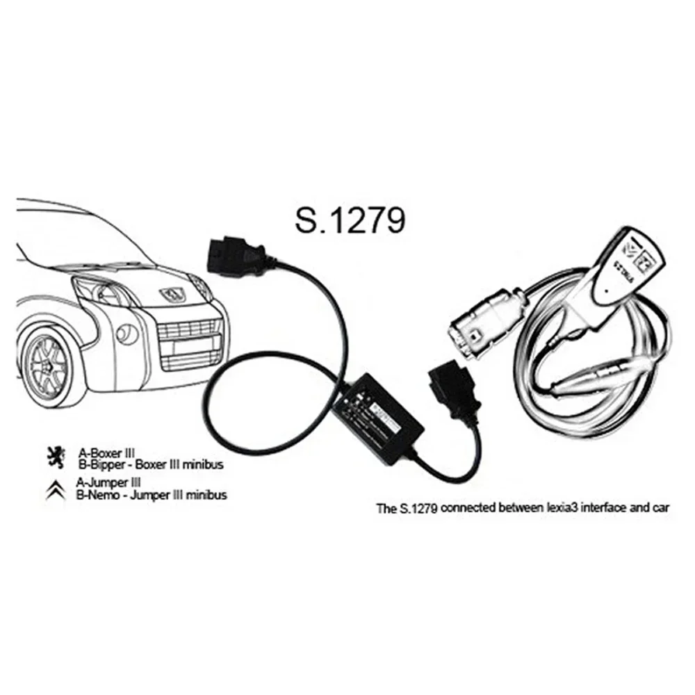 Новый модуль S.1279 Lexia PP2000 диагностический разъем S1279 для новых автомобилей Boxer Jumper III Professional Lexia3 для PeugeotCitroen (art.: 3920cfa8a1590) - 3920cfa8a1590