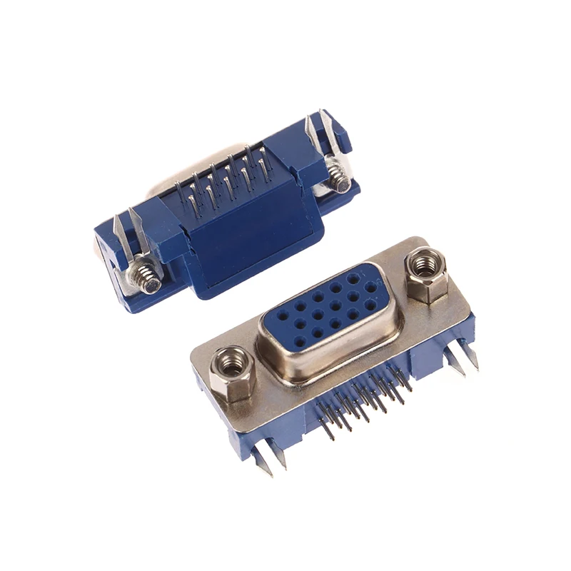 

2PCS VGA Интерфейс 3.08 DB15 Три ряда из 15-футовых отверстий Ultra-Thin Sem Seat HDR15 DR15PIN PCB разъем разъема разъема