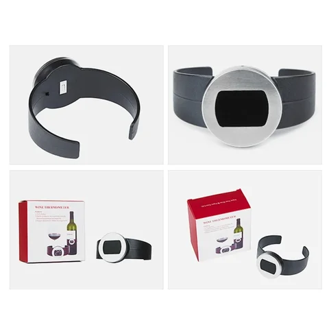 Цифровой электронный термометр для бутылок красного вина с ЖК-дисплеем