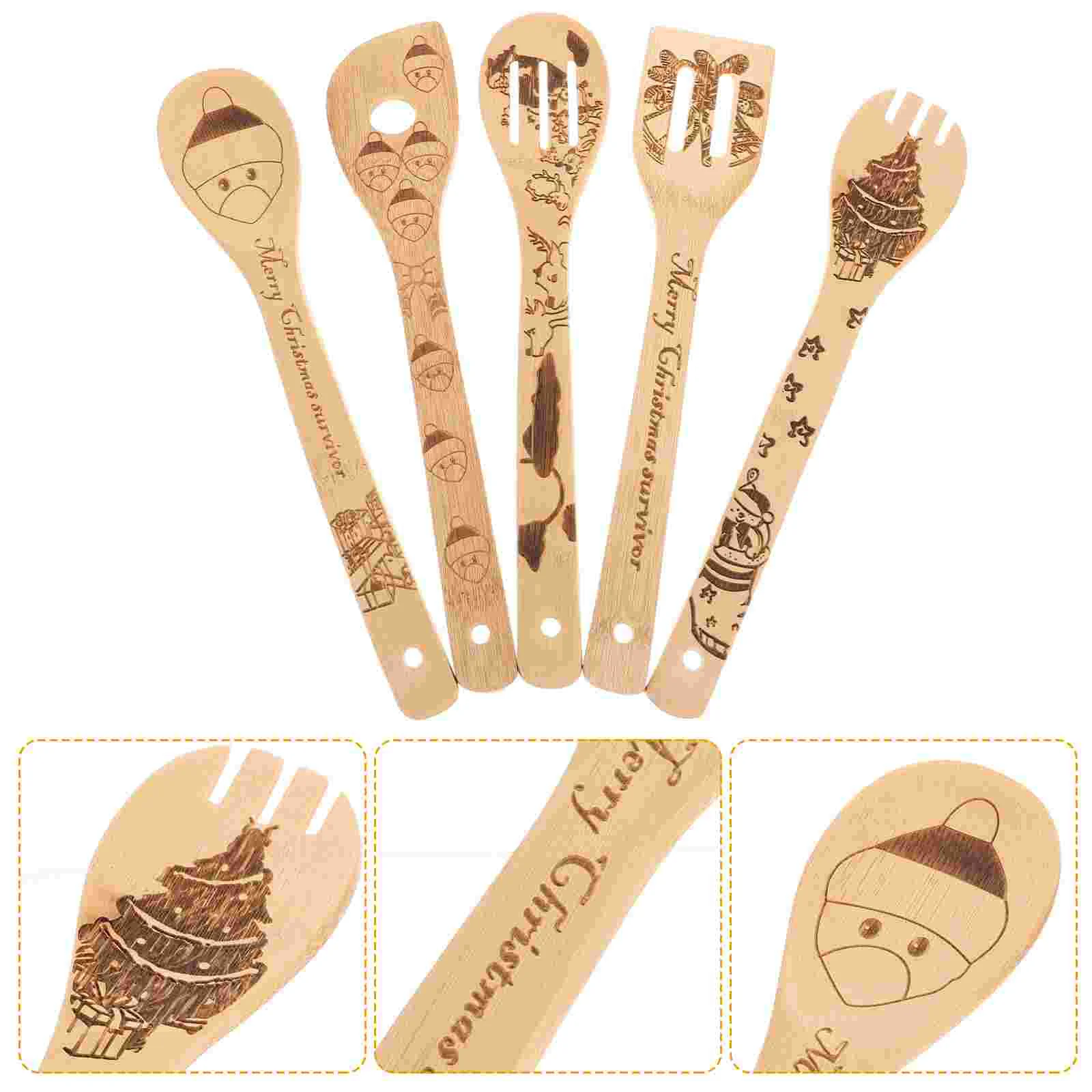 

5pcs Christmas Sturdy Premium Spatula for Kitchen Home