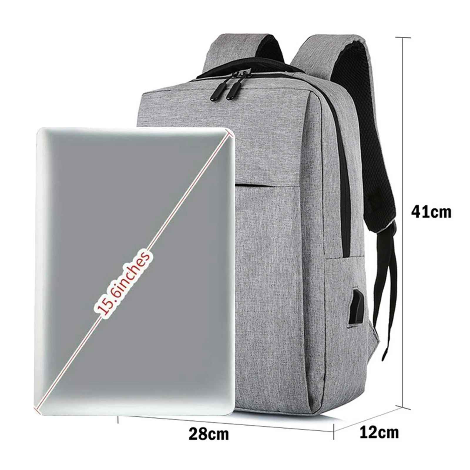 Luxury 15.6 Inch Laptop Packable Lightweight Business Shoulder Backpack,Travel Waterproof School Bookbag Women Men Daypack Bag