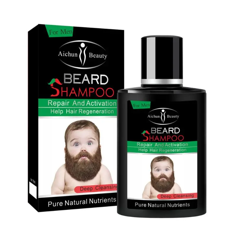 

Men Beard Washing Shampoo Deep Cleansing Nourish Natural Repair Activation