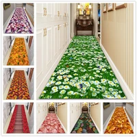 flower leaves 3d carpet hallway corridor rug living room rug doorway balcony kitchen bedroom carpets mat non slip doormat