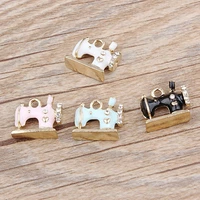 10pcslot fashion jewelry sewing machines with rhinestone oil drop pendant fit for bracelet diy fashion jewelry accessories