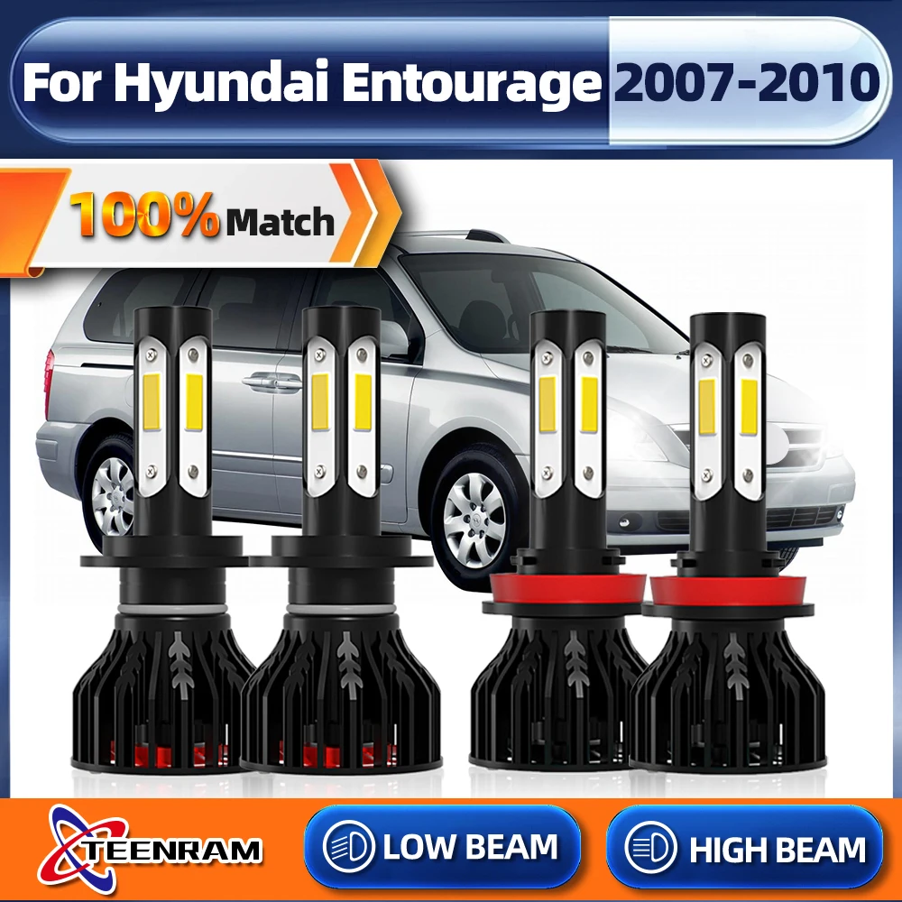 

H7 H11 Canbus LED Headlight 40000LM 240W Turbo Lamp 6000K High Low Beam Car Light For Hyundai Entourage 2007 2008 2009 2010