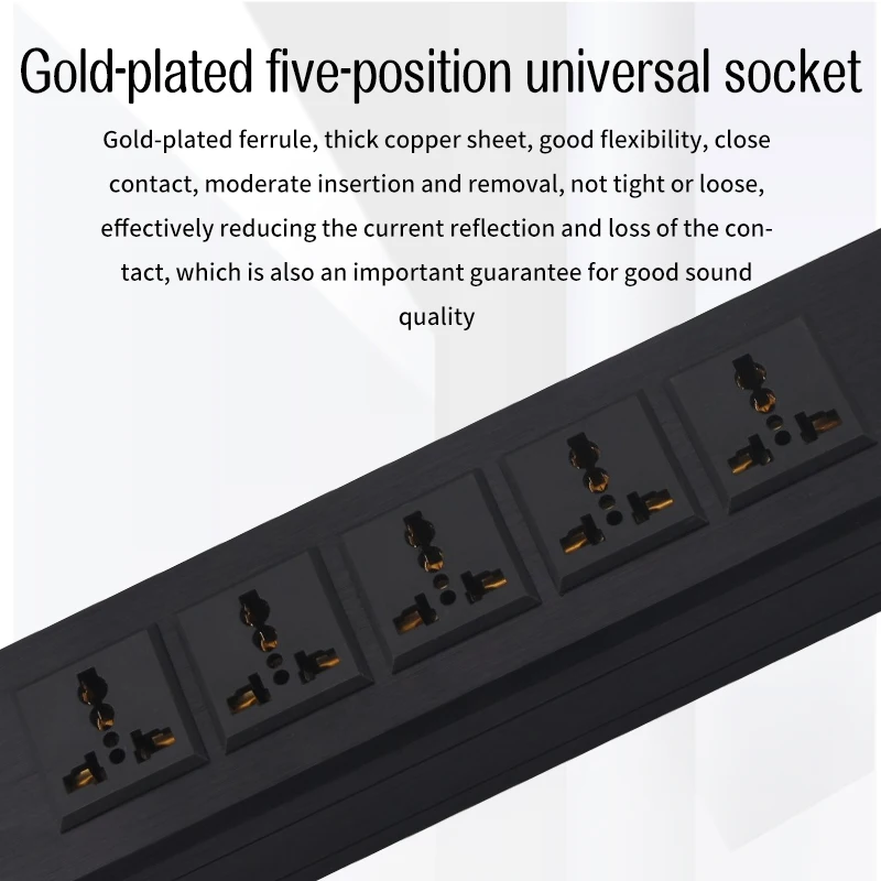 Фильтры питания hifi черный/серебристый разъем штепсельная розетка для очистки