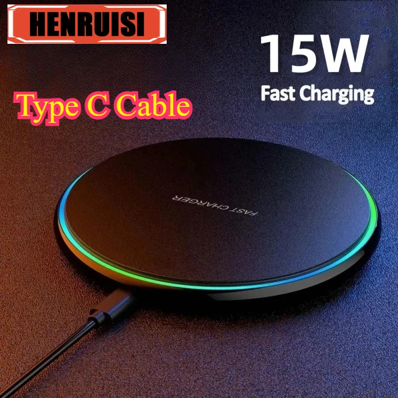 Портативное беспроводное зарядное устройство с быстрой зарядкой 15 Вт для iPhone 14 Pro