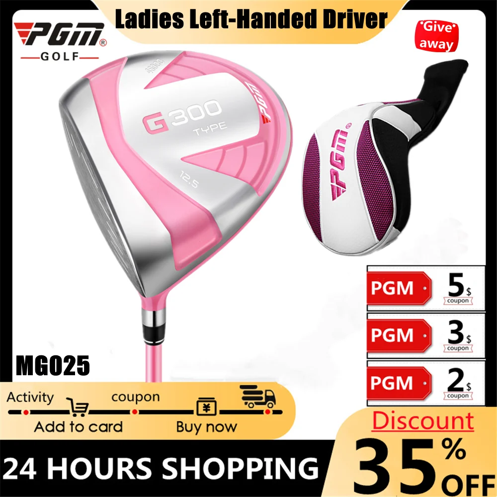 PGM Golf Driver Ladies Left Hand Driver 골프채 Type 460cc Large Volume Titanium Alloy High Rebound Head Ultra Light Carbon Shaft