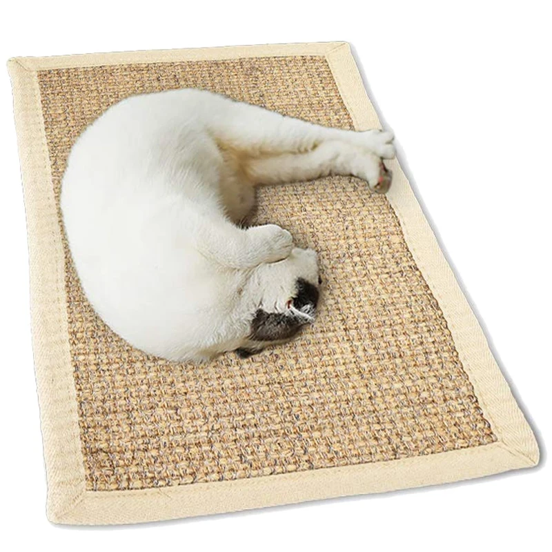 

Коврик-Когтеточка Sisal для кошек, большие натуральные толстые закрепляющие когти из сизаля для домашних животных, нескользящий коврик для сн...
