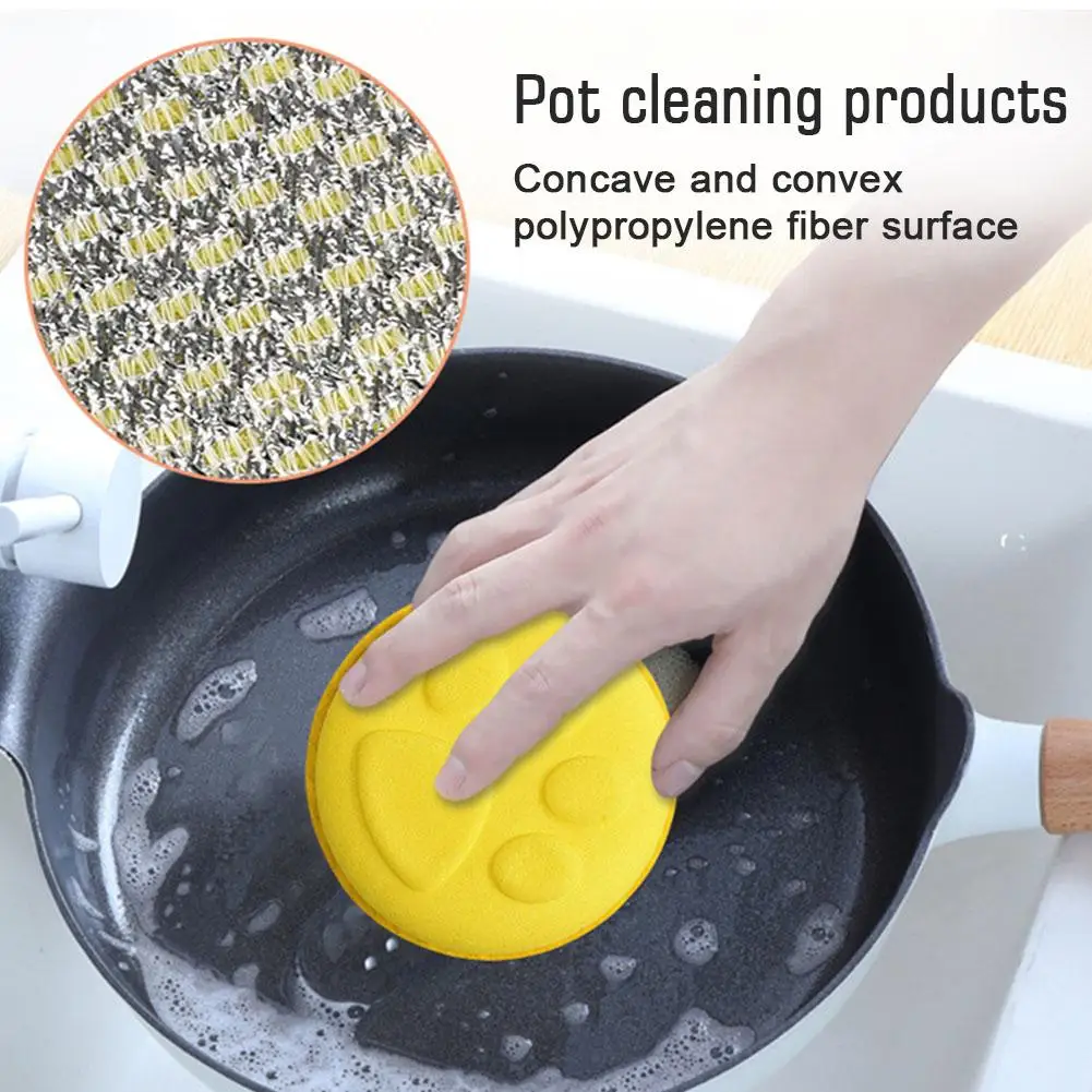 

1pc Kitchen Dish Cloth Nonstick Oil Scouring Pad Oil Kitchen Double Cleaning Sided Cloth Cleaning Cloth Sponge Cloth Washin K9S0