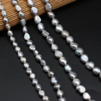 natural pearl vertical hole double sided light beaded for jewelry making diy necklace bracelet accessories charm gift decor 36cm
