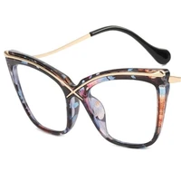 new anti blue light glasses unisex cat eye eyeglasses oversize frame spectacles clear lens eyewear ornamental
