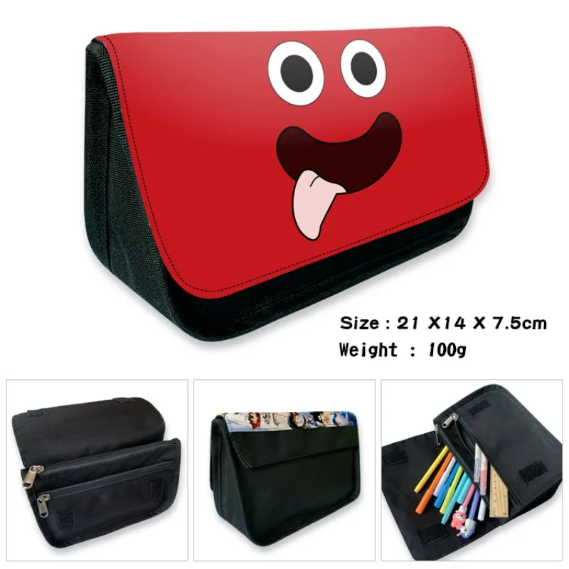 

Banban Garden Game Peripheral Pencil Case Large Capacity Canvas Double-layer Zipper Stationery Box Storage Bag Wallet