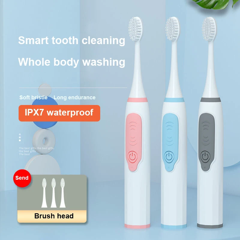 

Electric toothbrush for men and women adult household non-rechargeable soft bristle fully automatic waterproof couples acoustic