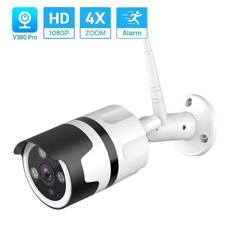 

1080p Беспроводная Ip-камера с ИИ ночным видением Ip66 Водонепроницаемая наружная камера 1080p Водонепроницаемая камера безопасности с микрофоном 2 МП